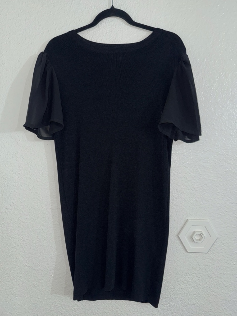 Mohito Black Short Sleeve Shift Dress